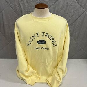 Yellow xxl crewneck